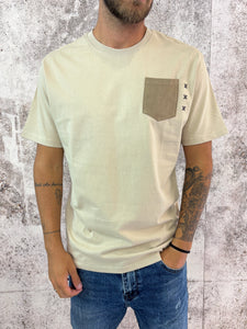 T-Shirt beige taschino velluto