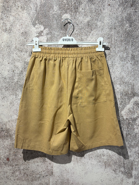 Bermuda misto lino camel