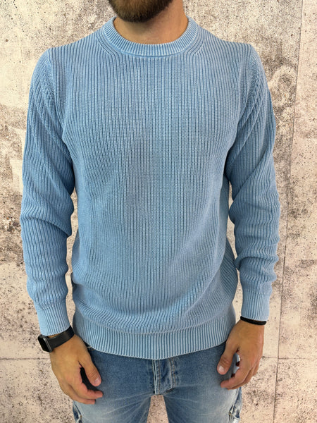 Maglione azzurro costa inglese