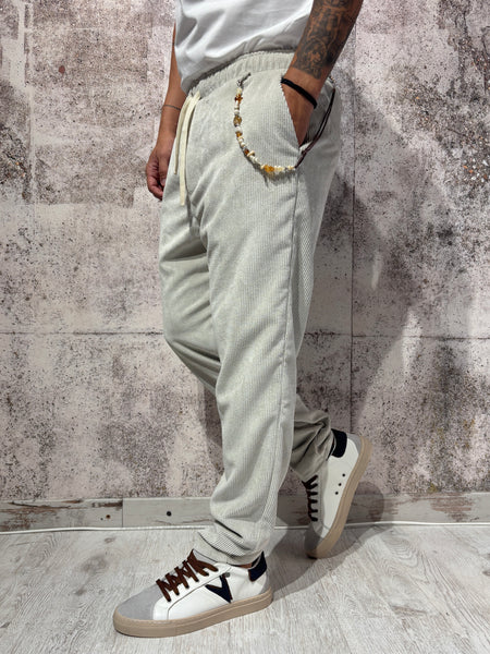 Pantalaccio velluto costine panna art. P66