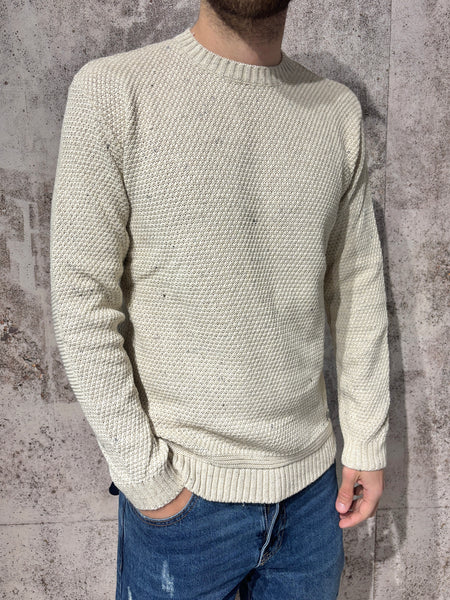 Maglioncino chicco di riso sabbia