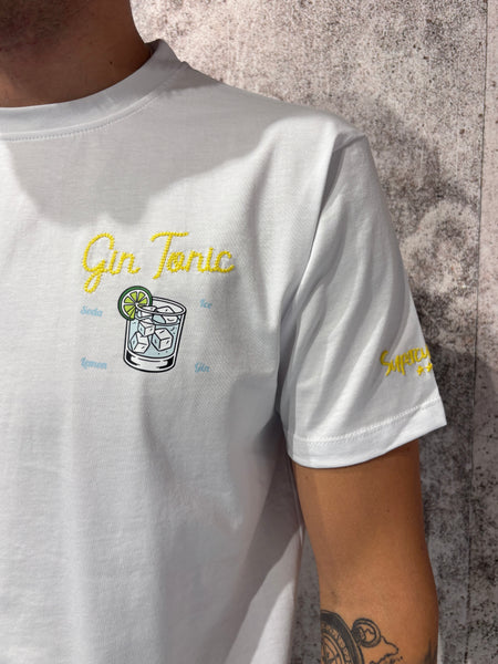 T-Shirt bianca Gin Tonic