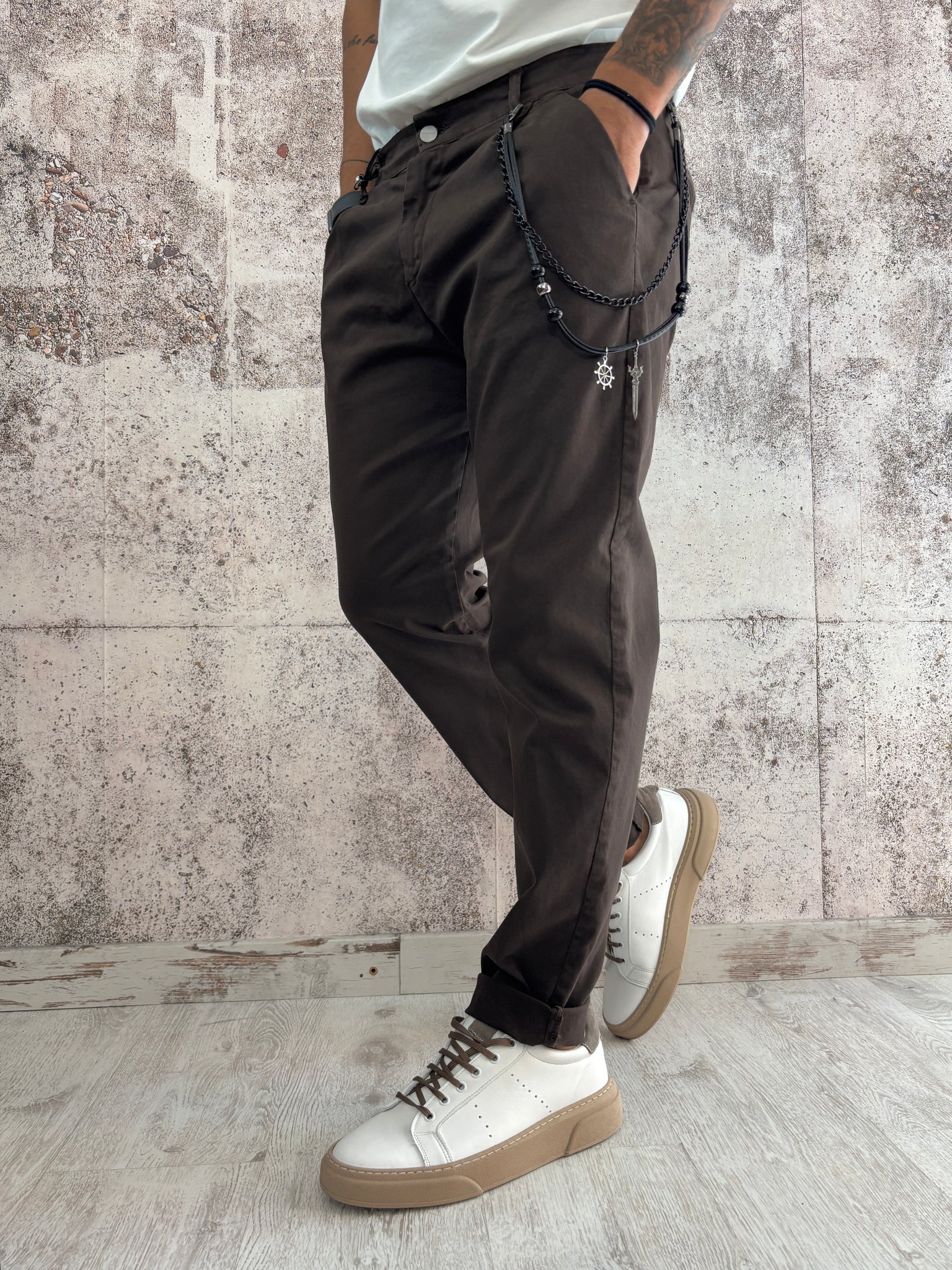 Pantalone pince moro