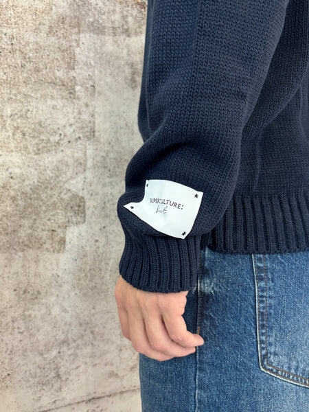 Maglione blu Cortina