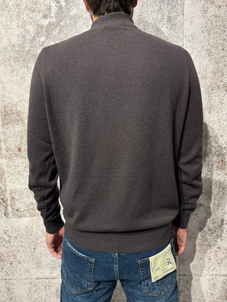 Maglione lupetto moro misto cashmere