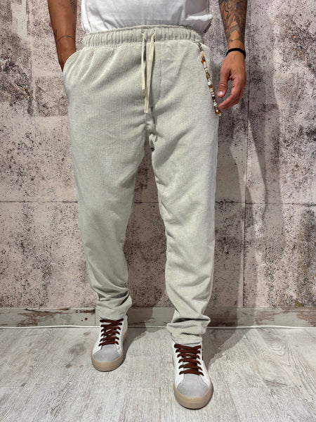 Pantalaccio velluto costine panna art. P66