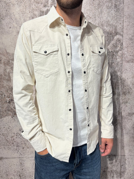 Camicia velluto panna GL78