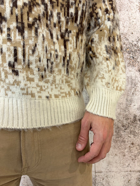 Maglione boucle' moro fantasia