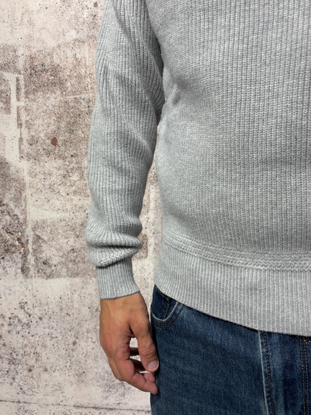 Maglione girocollo raglan grigio art. GL35230