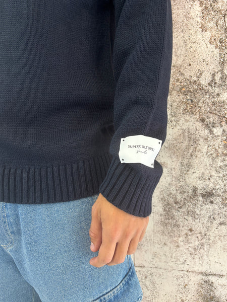 Maglione blu St moritz
