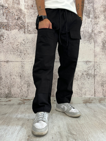 Pantalaccio nero tasconi frontali