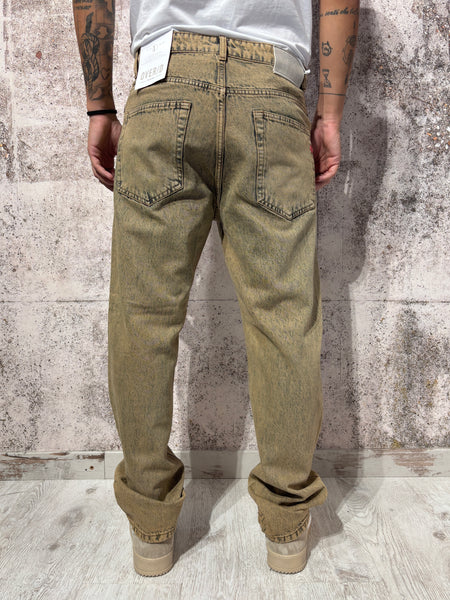 Jeans straight fit cammello vintage