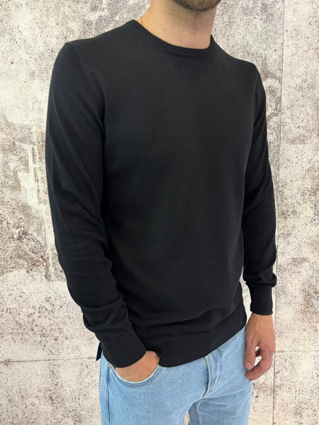 Maglioncino basic nero cotone