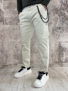 Pantalone pince panna