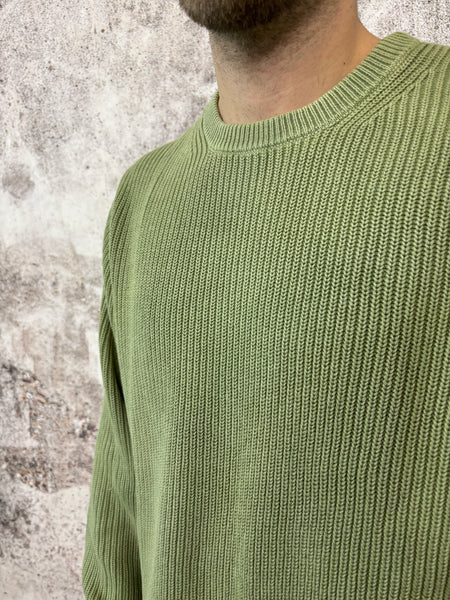 Maglione costa inglese verde chiaro