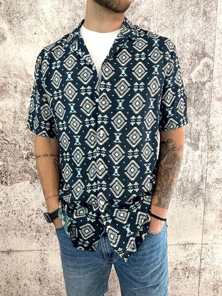 Camicia mezza manica fantasia 01