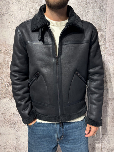 Montone ecopelle nero J23