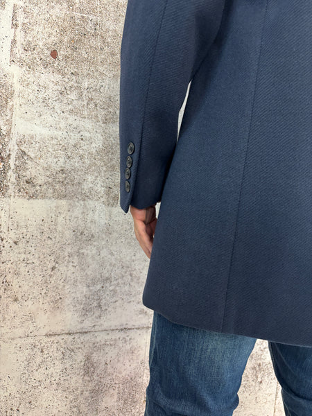 Cappotto foderato blu navy