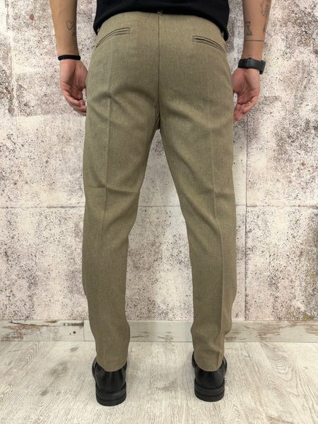 Pantalone 5 tasche khaki Slim Fit