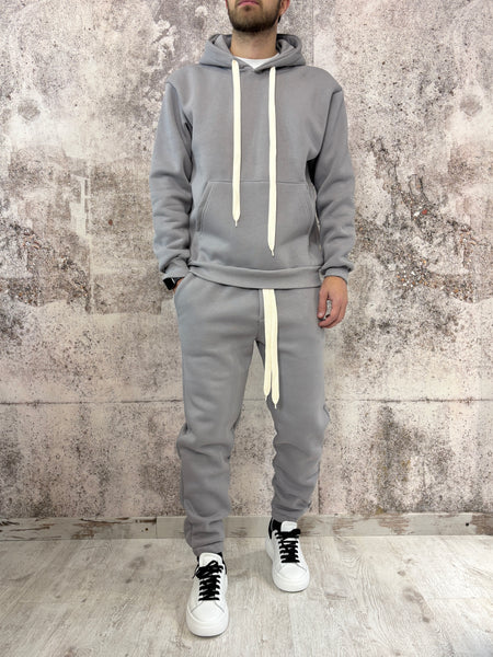 Completo tuta grigio perla