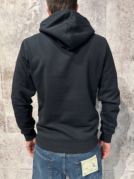Felpa cappuccio nera art. GL2242