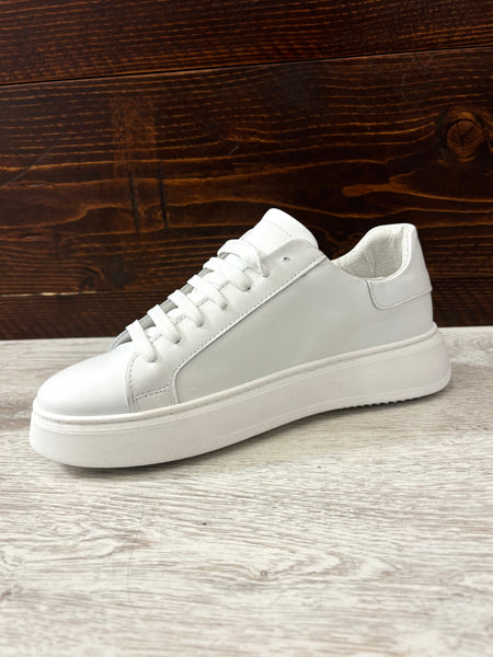 Sneakers pelle bianca