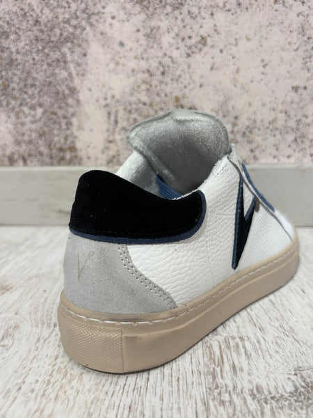 Sneakers Olympic bianca/nera/azzurra