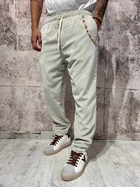 Pantalaccio velluto costine panna art. P66