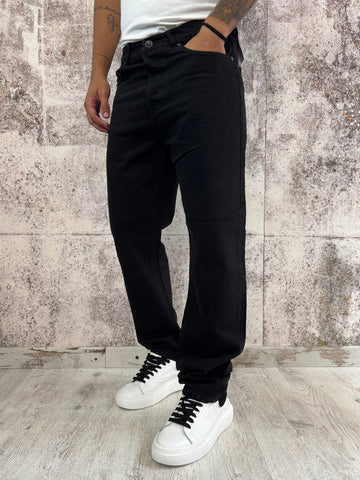 Jeans straight fit nero