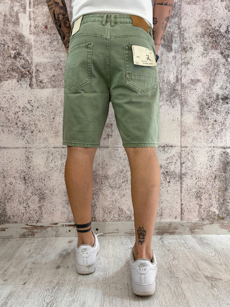 Bermuda jeans verde