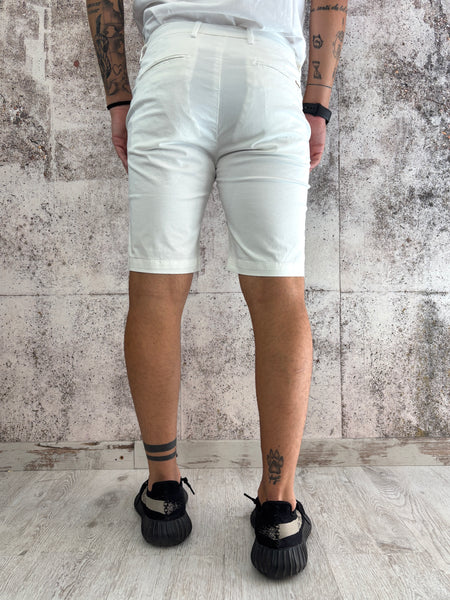 Bermuda chino cotone bianco