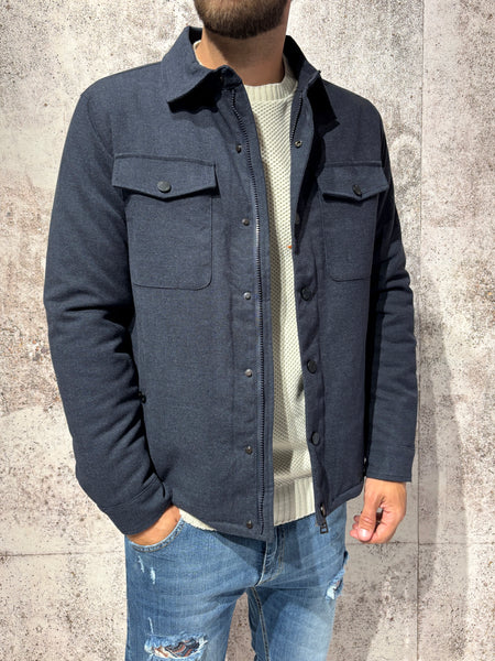 Giubbino overshirt blu art. J07