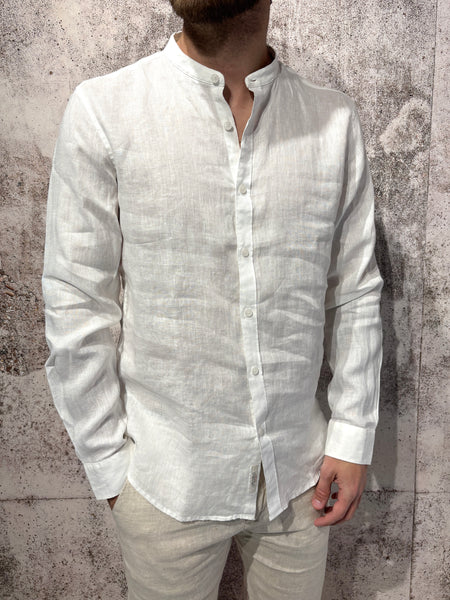 White linen Korean shirt