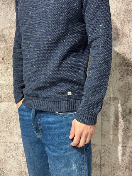 Maglioncino chicco di riso blu