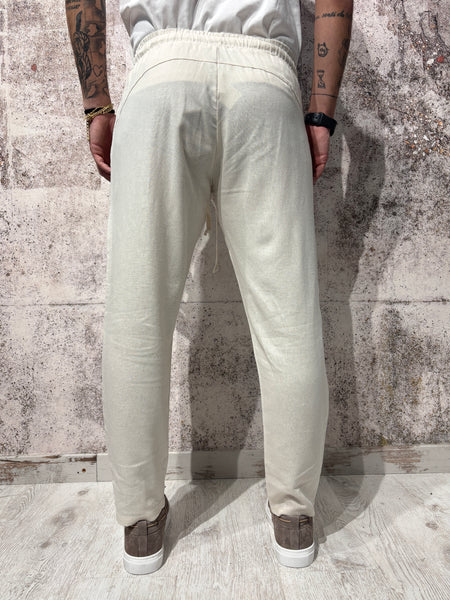 Pantalaccio sabbia misto lino