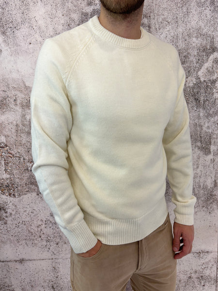 Maglione raglan panna