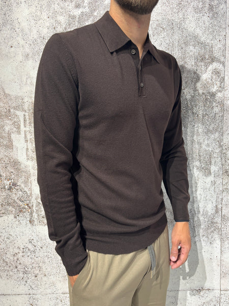 Polo coffee m/l in maglia art. GL508