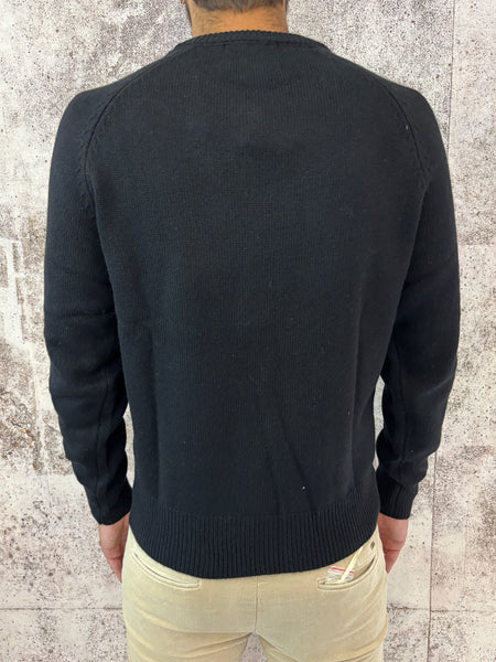 Maglione raglan nero
