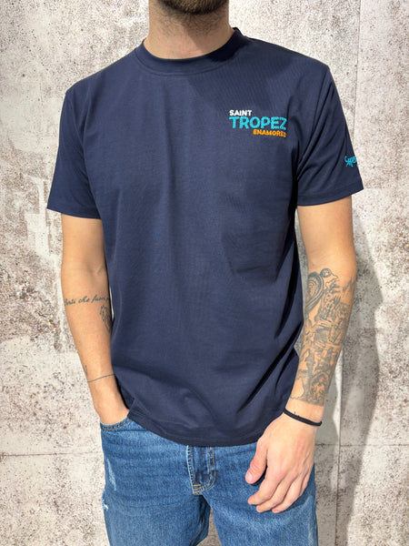 T-Shirt blu Saint Tropez