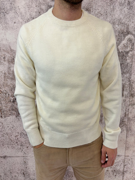 Maglione raglan panna