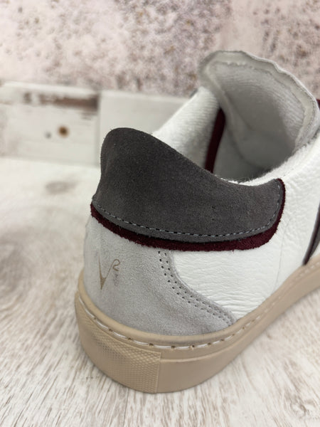 Sneakers Olympic bianca/grigia/bordeaux