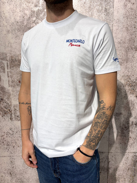 T-Shirt bianca Montecarlo