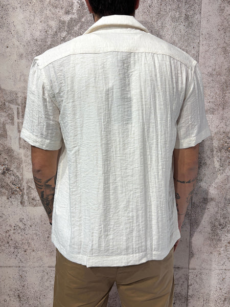 Camicia m/m naturale misto lino