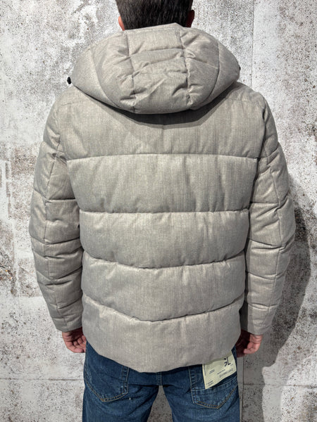 Giubbotto puffy beige J46