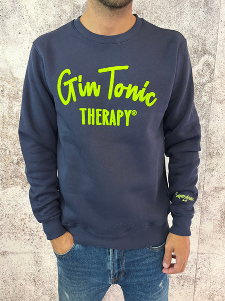 Felpa blu Gin Tonic therapy
