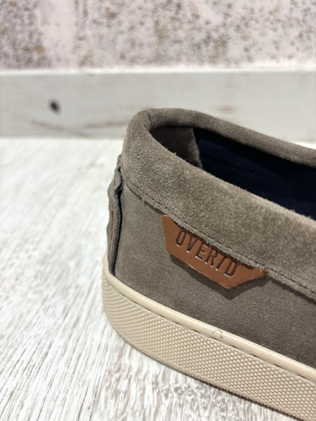 Mocassino camoscio taupe'