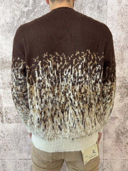Maglione boucle' moro fantasia