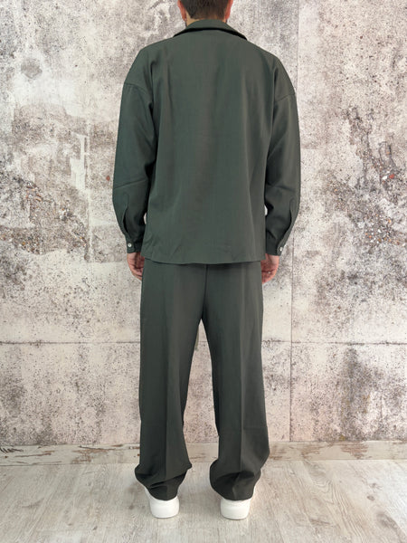 Completo verde militare camicia/pantalone
