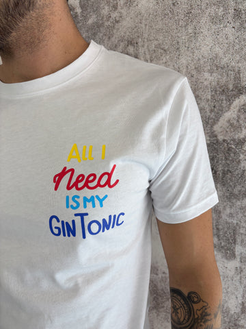 T-Shirt bianca My Gin Tonic