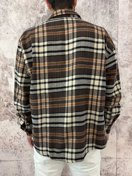 Camicia flanella scozzese moro